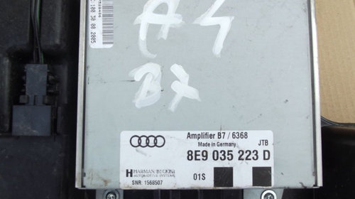 Amplificator Sunet Audi A4 B7 amplificator audio audi subwoofer a4 B7