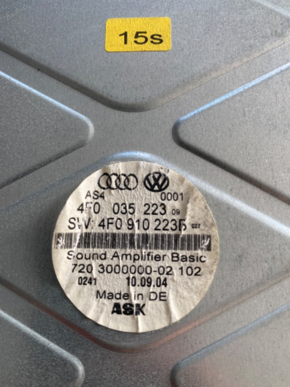 Amplificator sunet Audi A6 C6 cod 4F0035