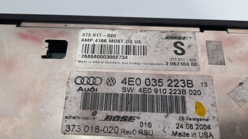 Amplificator sunet Audi A8 (2002 - 2010)