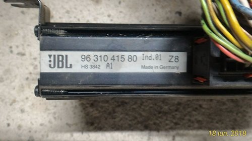 Amplificator sunet JBL Peugeot 607 2.2 HDI cod : 9631041580
