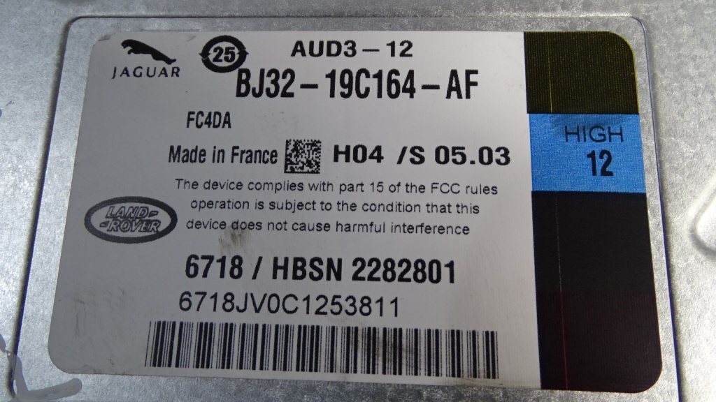 Amplificator sunet Range Rover Evoque 2.