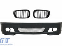 Ansamblu Bara Fata compatibil cu BMW Seria 3 E46 4D M-technik si Grile Centrale Negru Lucios M Design