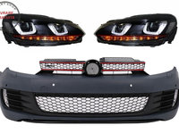 Ansamblu Bara Fata VW Golf VI 6 (2008-2013) cu Faruri LED Golf 7 U Design Semnal D