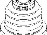 Ansamblu burduf, articulatie planetara RENAULT LAGUNA I I (B56_, 556_), RENAULT LAGUNA I Estate (K56_), RENAULT MEGANE I (BA0/1_) - TOPRAN 207 496