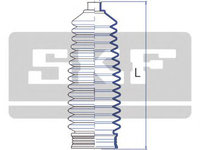 Ansamblu burduf, directie OPEL VECTRA B (36) (1995 - 2002) SKF VKJP 2041 piesa NOUA