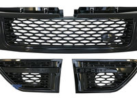 Ansamblu Grila Centrala si Grile Laterale Land Range Rover Sport L320 Facelift 2009-2013 Autobiography Look Negru Lucios