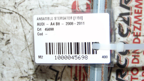 Ansamblu stergator Audi A4 B8. Cod piesa: 8K1955119A