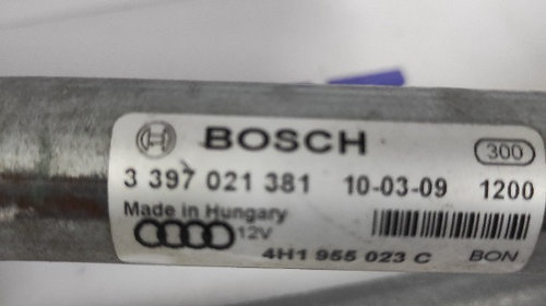 Ansamblu stergator cu motoras Audi A8 4H 2011 2014 , cod 3397021381