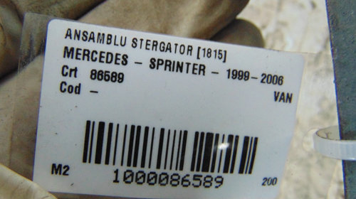 Ansamblu stergator Mercedes Sprinter din 2005