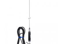 Antena CB LEMM Z2000-AT 1500, Lungime 167 cm, Castig 3dB, 26.5-28.0 MHz, 300W, Cablu RG58 4 m, Fabricata In Italia PNI-AT-1500