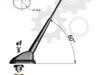 Antena FIAT CINQUECENTO 170 Producator UNICON 632-018-011