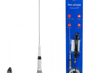 Antena UHF PNI UF400, 47 cm, 430-470 MHz, cu baza magnetica 120 mm PNI-UF400