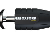 Antifurt Blocator Disc Frana Moto Oxford Patriot 14mm Pin Disc Lock Metal Negru LK741B