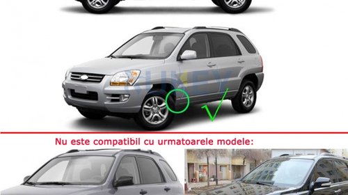 Aparatori noroi Kia Sportage II 2 JE KM (09.2004-09.2009)