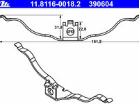 Arc etrier frana 11 8116-0018 2 ATE pentru Audi A8 Audi Q5