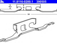 Arc etrier frana 11 8116-0200 1 ATE pentru Mercedes-benz Sprinter Mercedes-benz Vito Mercedes-benz V-class Vw Lt