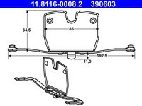 Arc, etrier frana ATE 11.8116-0008.2