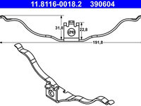 Arc, etrier frana ATE 11.8116-0018.2