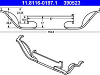 Arc, etrier frana ATE 11.8116-0197.1