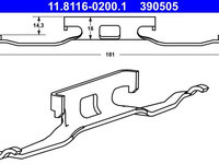 Arc, etrier frana ATE 11.8116-0200.1