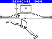 Arc, etrier frana ATE 11.8116-0345.2