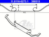 Arc, etrier frana BMW Z4 cupe (E86) (2006 - 2009) ATE 11.8116-0273.1