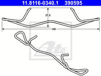 Arc, etrier frana FORD FOCUS II limuzina (DA_) (2005 - 2016) ATE 11.8116-0340.1