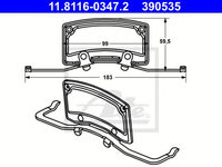 Arc, etrier frana VW PHAETON (3D_) (2002 - 2016) ATE 11.8116-0347.2