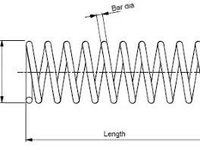 Arc spirala SP3662 MONROE pentru Mercedes-benz M-class