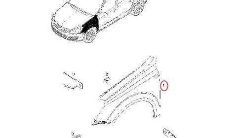 Aripa Fata Dreapta AM Opel Astra H 2004-2009 6102349