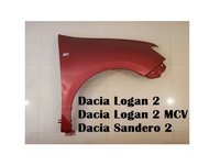 Aripa fata dreapta vopsita rosu Dacia Logan 2 2013-2020 NOUA (Rosu B76)