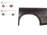 Aripa spate Ford Transit 1991-1994 Partea Stanga, Marime 1/2, Lungime 1096 Mm, Inaltime 590 Mm, Varianta Scurta,