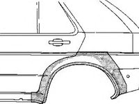 Aripa spate NISSAN MICRA II K11 VAN WEZEL 3305148 PieseDeTop