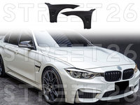 Aripi Laterale Compatibil Cu BMW Seria 3 F30 F31 Sedan Touring (2012-2019) M3 Design Negru