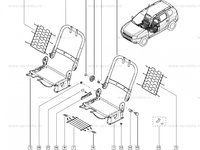 Armatura scaun sofer sezut Dacia / Renault