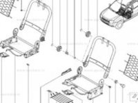 Armatura spatar fata dreapta Dacia Duster