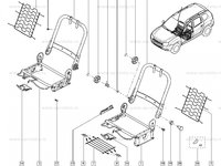 Armatura spatar fata stanga (fara airbag lateral)DACIA Duster