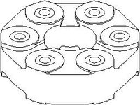 Articulatie, cardan BMW 3 limuzina (E21), BMW 3 limuzina (E30), BMW 3 Touring (E30) - TOPRAN 500 288