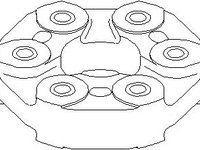 Articulatie, cardan BMW 5 Touring (E34), BMW 7 limuzina (E32), BMW 7 limuzina (E38) - TOPRAN 500 292