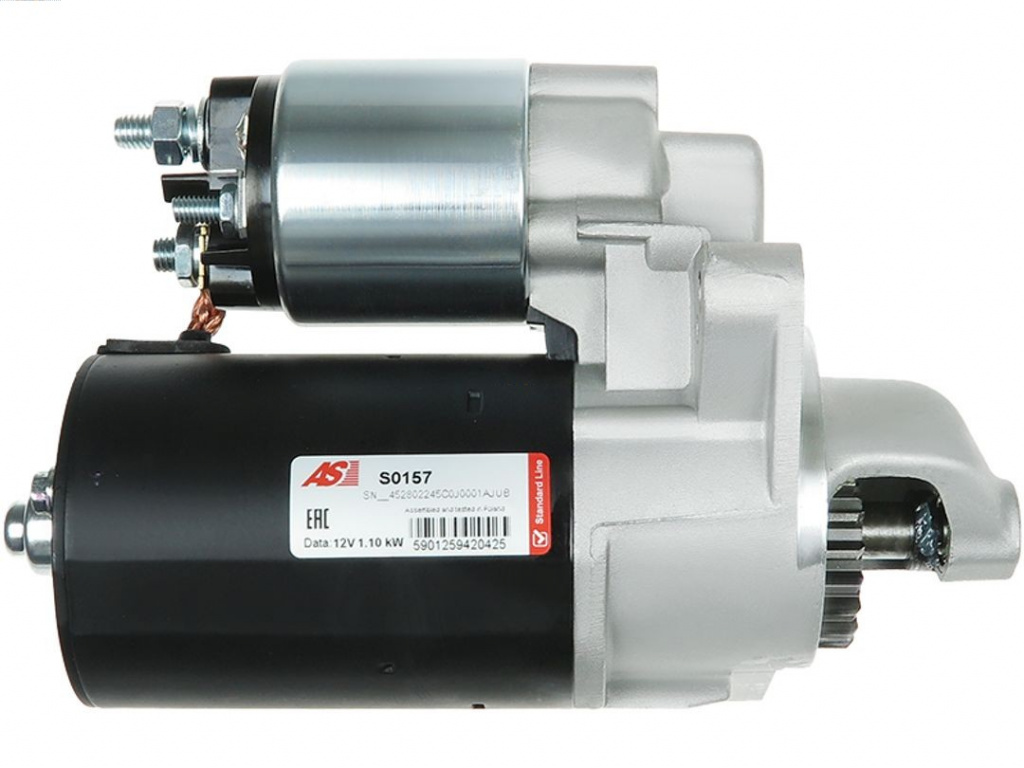 AS-PL starter S0157 model FORD KA (RB_) 