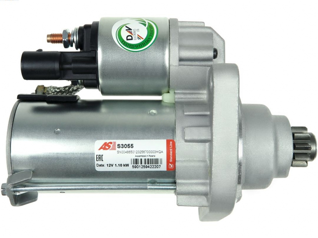 AS-PL starter S3055 model VW EOS (1F7, 1