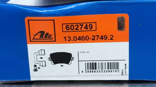 ATE 602749 - Set placute frana punte spate, vehicule cu frana de parcare electrica, produs NOU