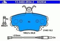 Ate 602834 placute frana punte fata dacia logan