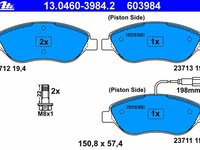 Ate set 4placute frana fata pt alfa romeo mito,fiat