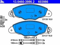 Ate set 4placute frana fata pt citroen xantia,xm