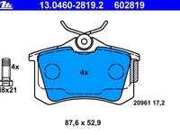 Ate set 4placute frana spate pt citroen c8,fiat ulysse,peugeot 807