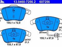 Ate set placute frana fata pt audi A4, A5,