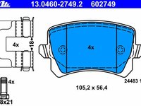 Ate set placute frana spate pt audi A6,Q3