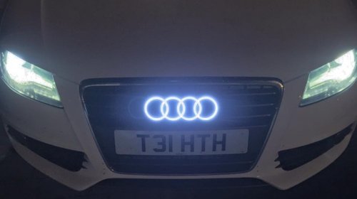 Audi A3, A4, A5, A6, A7,A8, Q3, Q5, Q7 - Emblema led dedicata pt grila fata (27 x 9,5cm)