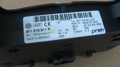 Audi A6 4f Mmi 3g Controler Mmi 3g Navigatie 4f1 919 611s